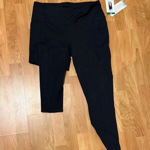 Women's Skechers GoFlex Black Leggings with Pockets